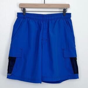 Speedo Men's Blue Drawstring Swim Trunks